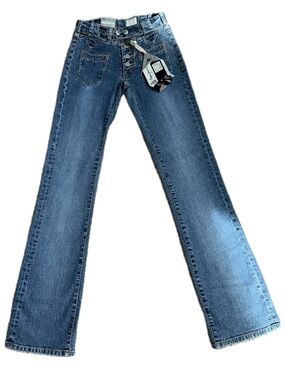 👖🛠️ PEPE JEANS London Ginna Flare Y2K Denim NWT | Women's Sz 24